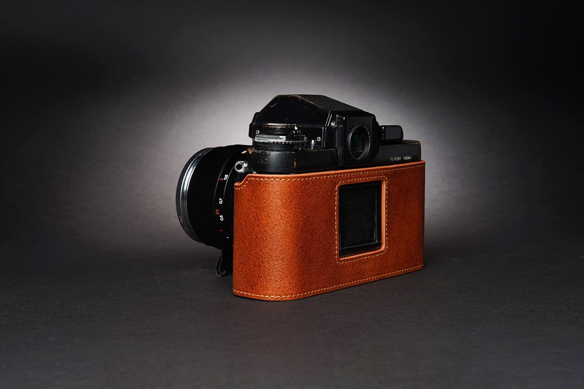 Real Leather Half Camera Case Bag Cover for Nikon F3 F3HP